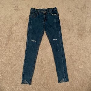 Raw Hem Skinny Jeans I bought in Korea